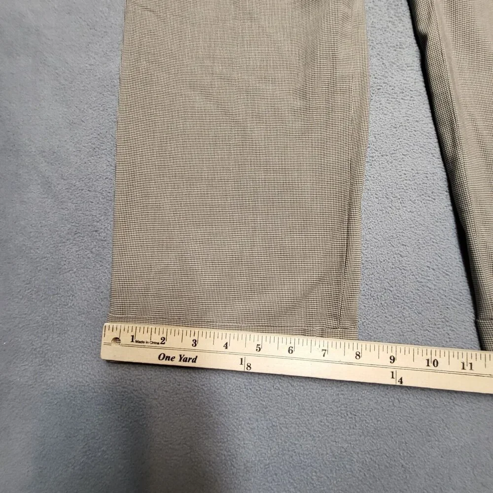 BROOKS BROTHERS Fitzgerald Pants Mens 33x28 Wool Blend Micro Houndstooth
